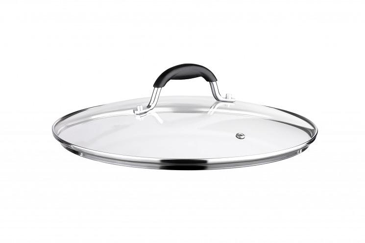 Крышка Ardesto Black Mars 28 см стекло нержавеющая сталь силикон AR0728SL фото 1