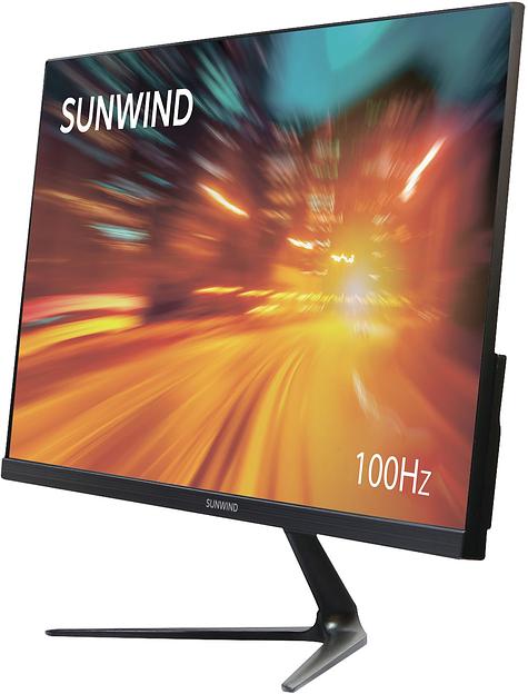 Монитор SunWind 21.5" SM-22FV222 черный VA 5ms 16:9 HDMI матовая 250cd 178гр/178гр 1920x1080 100Hz FreeSync VGA FHD 2.29кг фото 2
