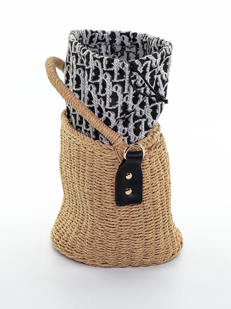 Роана сумка, корзинка мини солома ОПТ фото 4