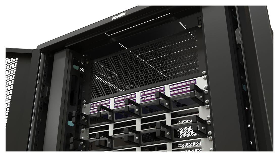 Фальш-панель Hyperline BPD-4-RAL9005 шир.482.6мм выс.177мм 4U черный (упак.:1шт) фото 3