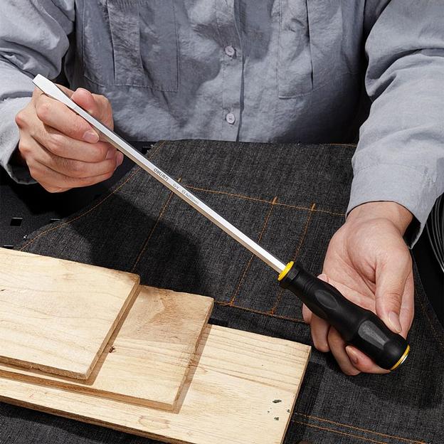 Шлицевая отвертка со сквозным хвостовиком (ударная) Deli DL6270101 SL8x250 фото 7