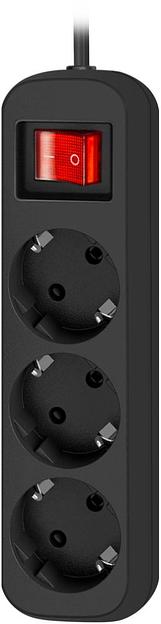 Defender Удлинитель G330 3.0 м, 3 розетки [99334] выключатель, с заземлением фото 1