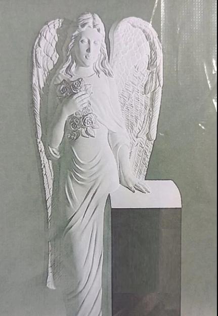 Памятник Тассервис фигурный из мрамора 1,2×0,6×0,07 м фото 1