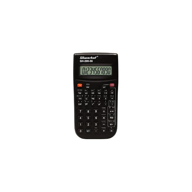 Калькулятор Silwerhof SH-200-56, 10-разрядный, черный фото 1