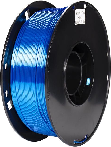 Пластик для принтера 3D Cactus CS-3D-PLA-1KG-S-BLUE PLA SILK d1.75мм 1кг L326м 1цв. фото 1