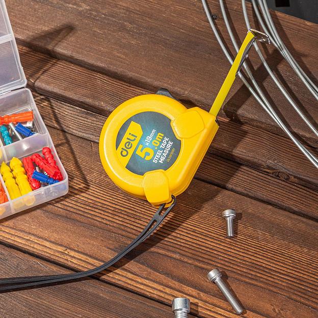 Рулетка Deli DL280519 5м*19мм, метрическая фото 4