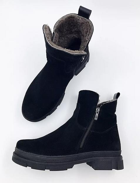 Ботинки BuzShoes черные замшевые ОПТ фото 7