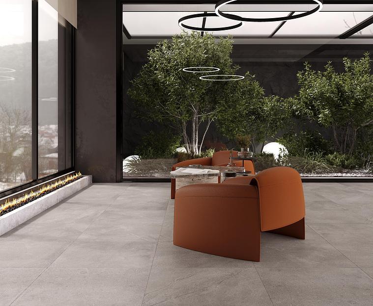 Dosimo grey керамогранит серый сатинированный карвинг 60x60 опт фото 2