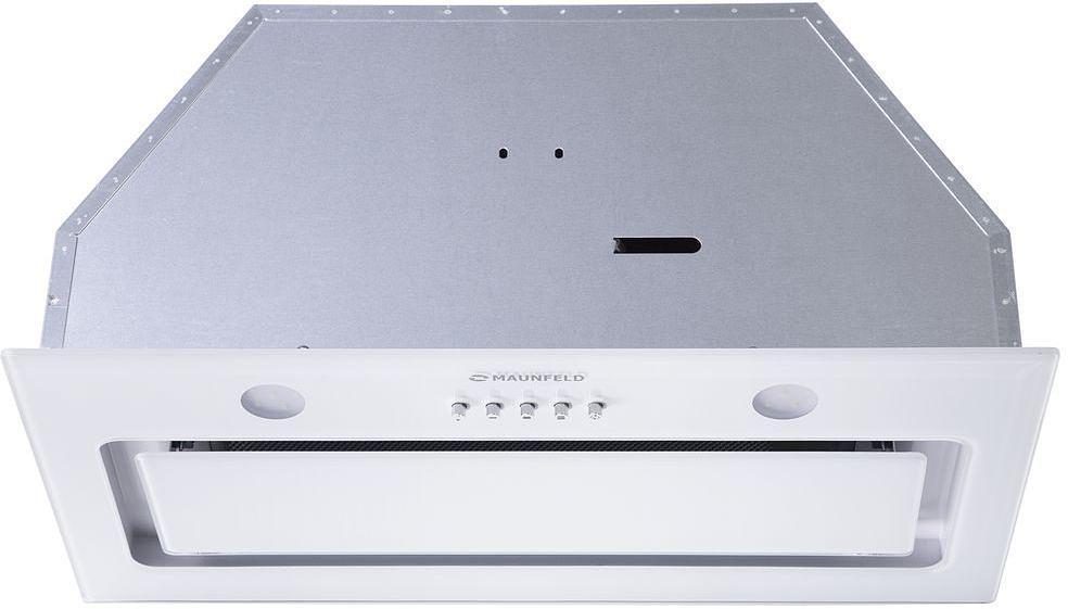 Вытяжка встраиваемая Maunfeld TRAPEZE 601GG белый управление: кнопочное (1 мотор) фото 4