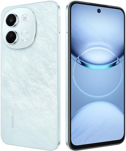 Смартфон Tecno SPARK 30 5G 128Gb 6Gb голубой моноблок 3G 4G 6.67" 720x1600 Android 14 64Mpix 802.11 a/b/g/n/ac NFC GPS GSM900/1800 TouchSc Protect фото 8