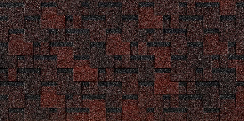 Ламинированная черепица Docke EURASIA ,Лабиринт, Красный фото 1