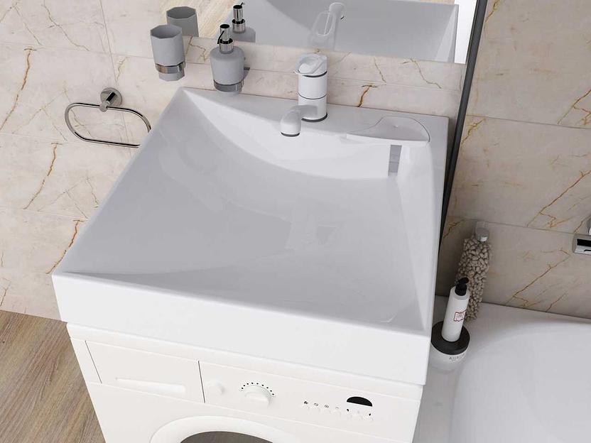 Раковина над стиральной машиной для ванной комнаты Марко «Твист» ОПТ фото 1