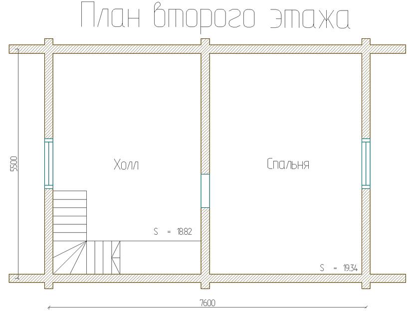 Проект дома ДД-78-6 8x6 фото 7