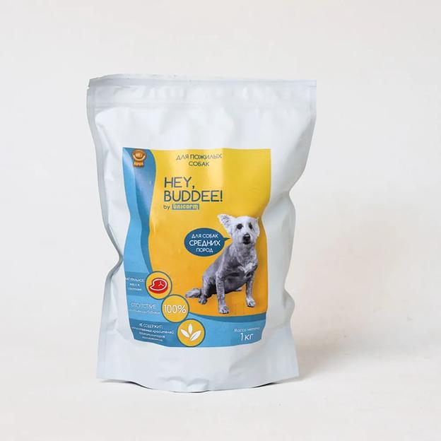 Сухой корм для пожилых взрослых собак средних пород, суперпремиум, с говядиной и рисом, 1 кг фото 5