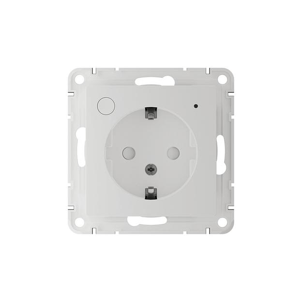 ATLASDESIGN SMART РОЗЕТКА с заземл., со шт., Zigbee, L+N, 16А, мех., БЕЛЫЙ фото 3