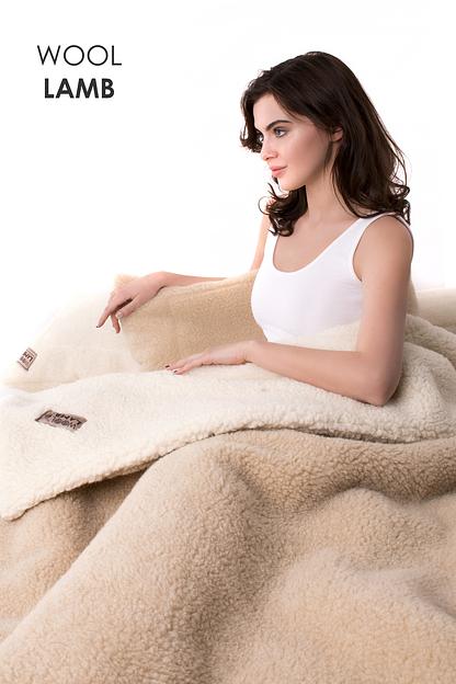 Одеяло Woollamb двухслойное «Премиум» 140×200 см, опт фото 1
