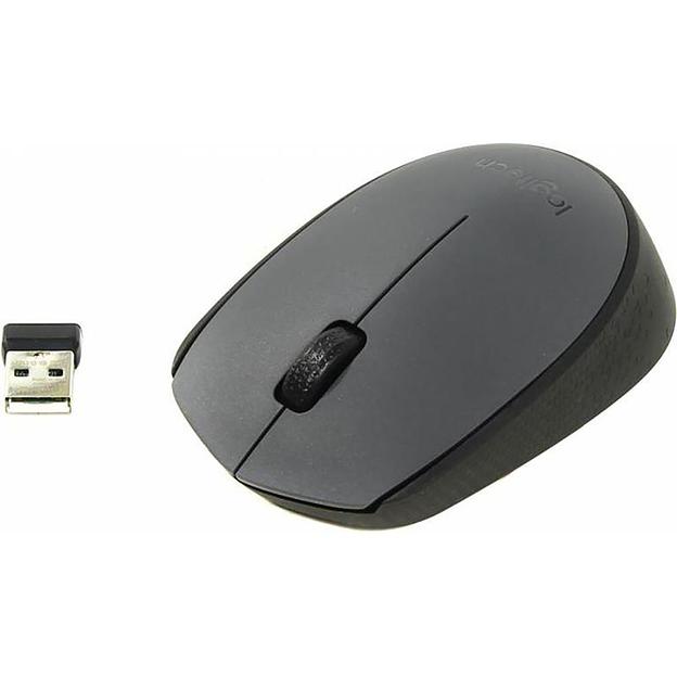 Мышь Logitech M170 серый/черный оптическая (1000dpi) беспроводная USB (2but) фото 2