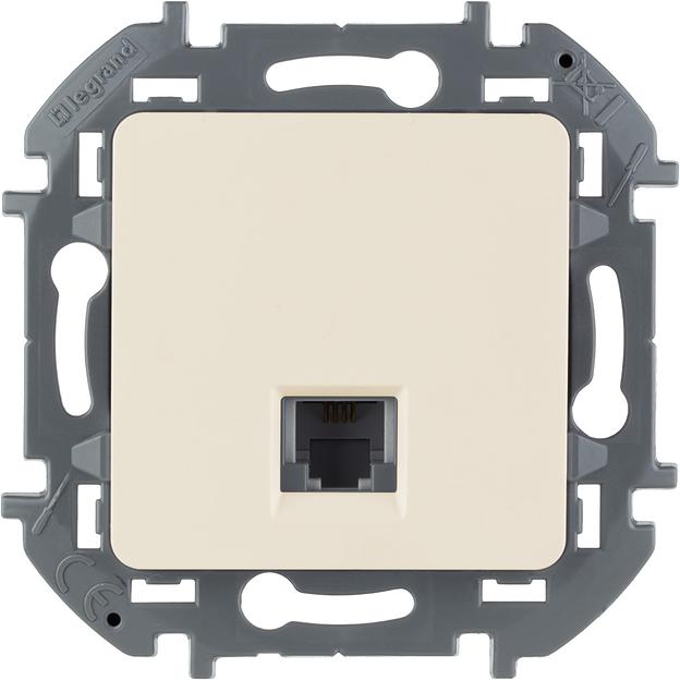 Legrand 673821 Телефонная розетка RJ11 - INSPIRIA - слоновая кость фото 1