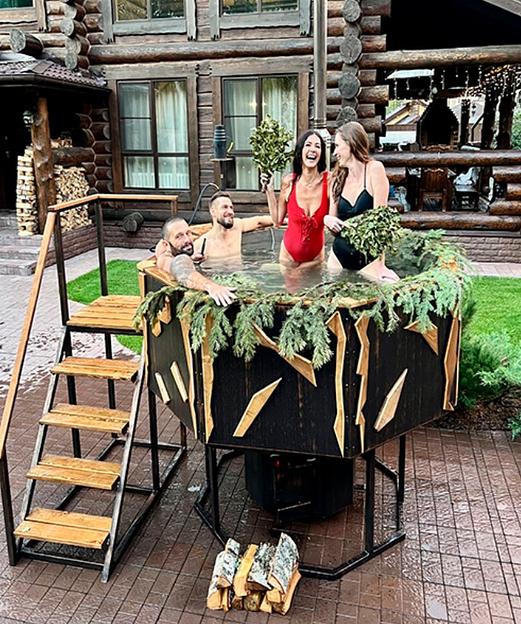 Банный чан «Оазис тепла», печь с водяным контуром, сталь 304 2 мм фото 1