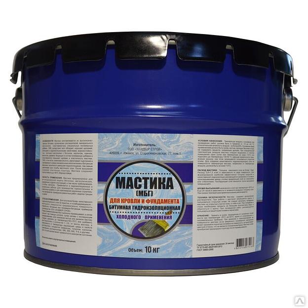 Мастика битумная МБГ 10кг фото 1