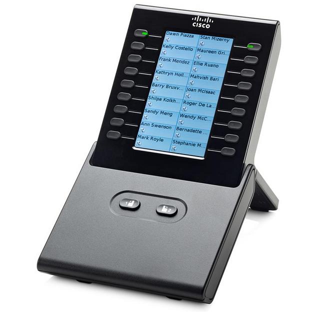 Блок расширения Cisco CP-CKEM-C для телефонных аппаратов Cisco CP-8900, CP-9900, черный фото 2