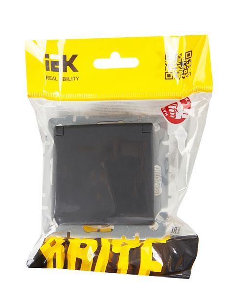 IEK BR-R16-16-K53 BRITE Роз. с з/к/ш с кр. 16А IP20 РСбш10-3-БрГ граф. фото 7