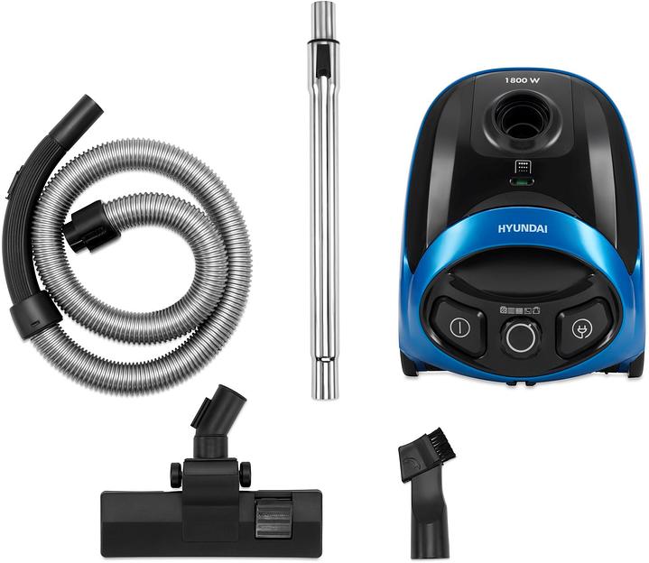 Пылесос Hyundai HYV-B1550 1800Вт синий (в компл.:1мешок) фото 8