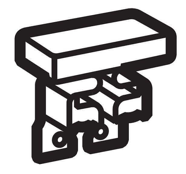 Заглушка торцевая для плинтуса 75x20 фото 1