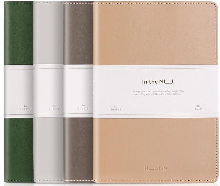 Блокнот Deli NUSIGN NS203 A5 искусст. кожа 96л твердая обложка ассорти фото 1