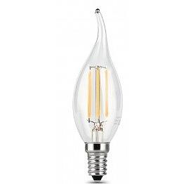 GAUSS 104801207 Светодиодная лампа LED Filament Свеча на ветру E14 7W 580lm 4100К 1/10/50 фото 1