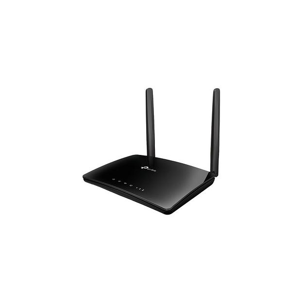 Wi-Fi роутер TP-LINK TL-MR6400, Wi-Fi 4, N300, 2.4ГГц, 3 LAN, 1 WAN/LAN, черный фото 1