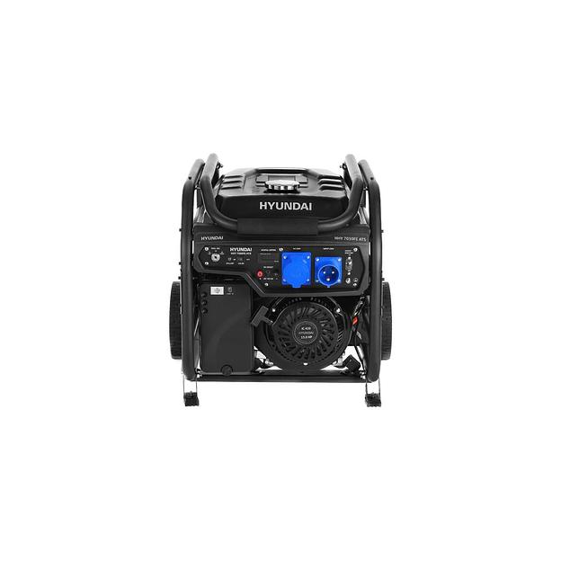 Бензиновый генератор Hyundai HHY 7050FE ATS, 220/12 В, 5.5кВт, с автозапуском, на колёсах с АКБ фото 1