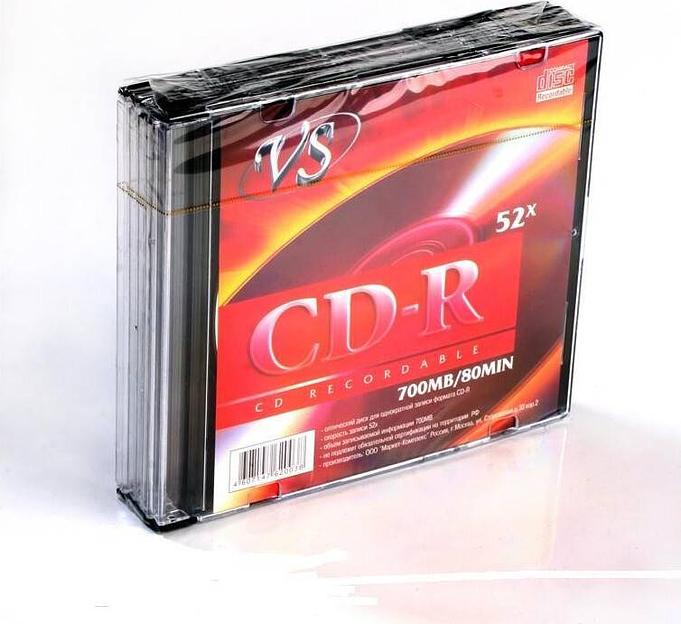 VS CD-R 80 52x SL/5 (VSCDRSL501) фото 1