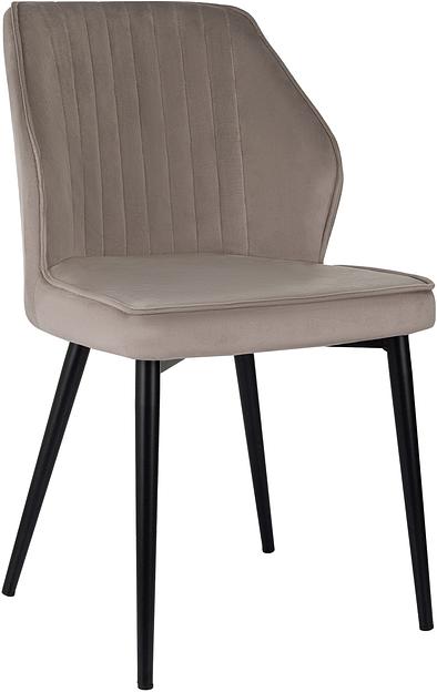 Стул для дома Бюрократ CH-K5_2 комплект 2шт т.бежевый Holland 61 металл черный на ножках (CH-K5_1/HL61_2) фото 2