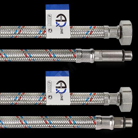 Подводка для смесителя M10X1/2' 150см (пара) фото 1