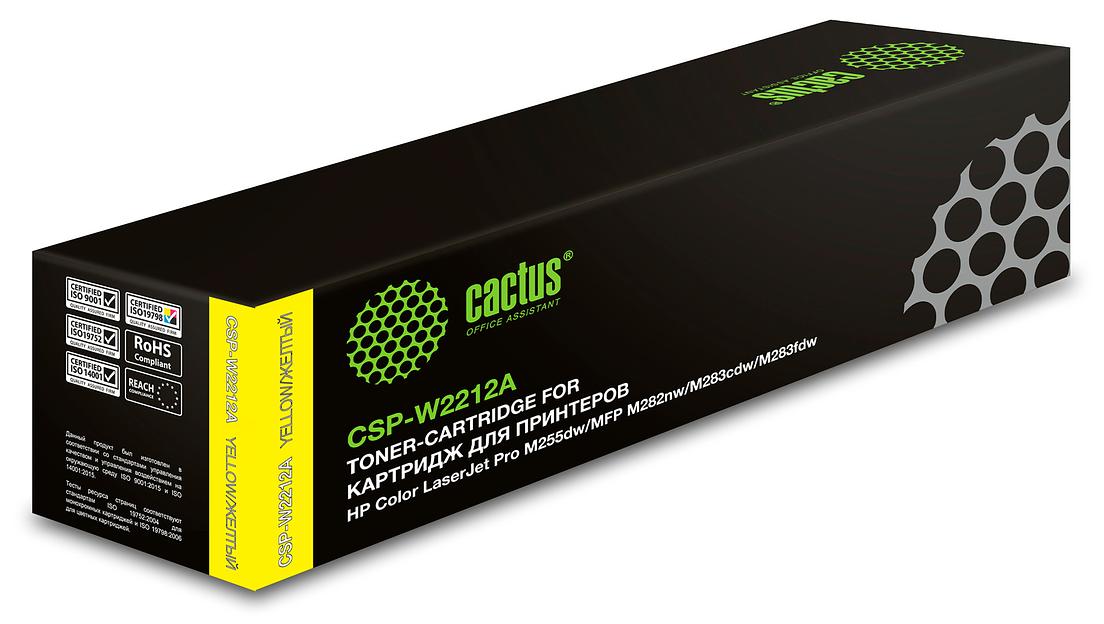 Картридж лазерный Cactus CSP-W2212A желтый (1250стр.) для HP M255/MFP M282/M283 фото 1