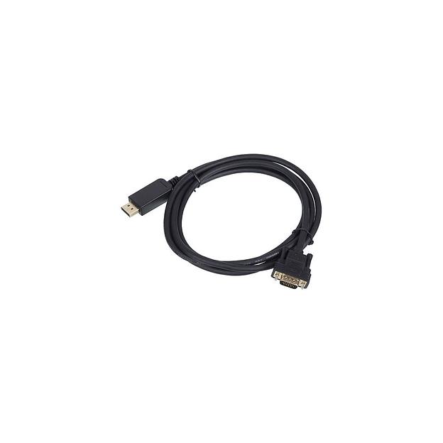 Кабель 1.1v, DisplayPort (m) - VGA (m), GOLD, 2м, черный фото 1