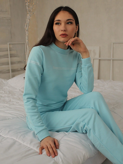 Комплект одежды женский Verenika «Маиза» голубой 42-44 ОПТ фото 3