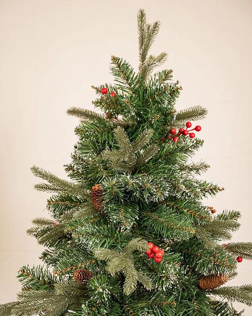 Ель комбинированная с ягодами, шишками и инеем «Элегия» опт фото 8