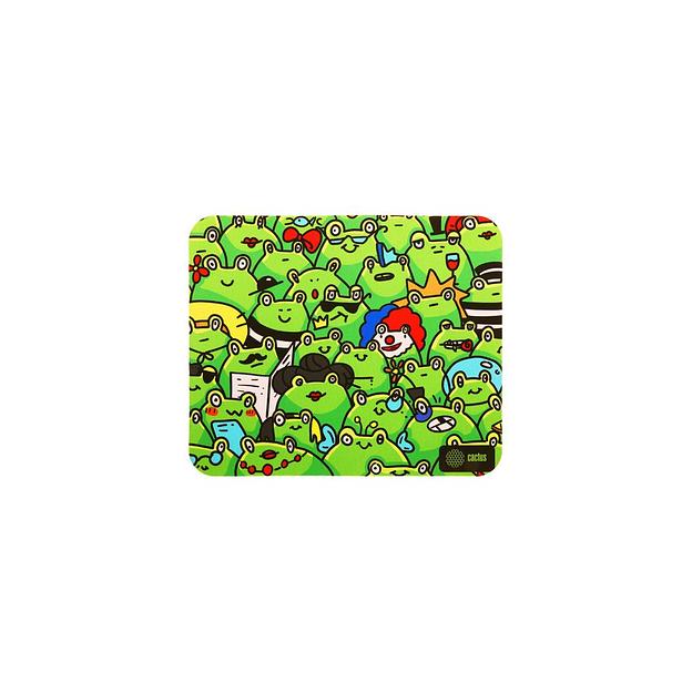 Коврик для мыши Cactus Frogs ткань, 300х250х3мм [cs-mpc-d09m] фото 1