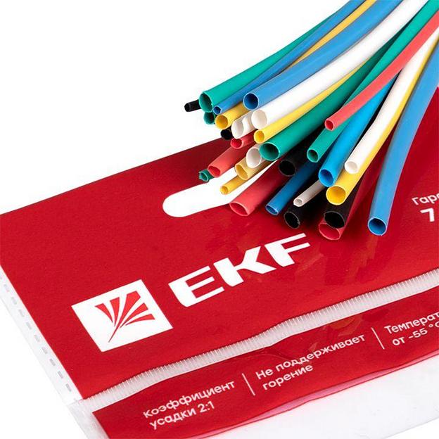 Набор трубок термоусадочных ТУТ 1/0.5; 1.5/0.75; 2/1; 2.5/1.25; 3/1.5 (6 цветов по 5шт 100мм) PROxim фото 8