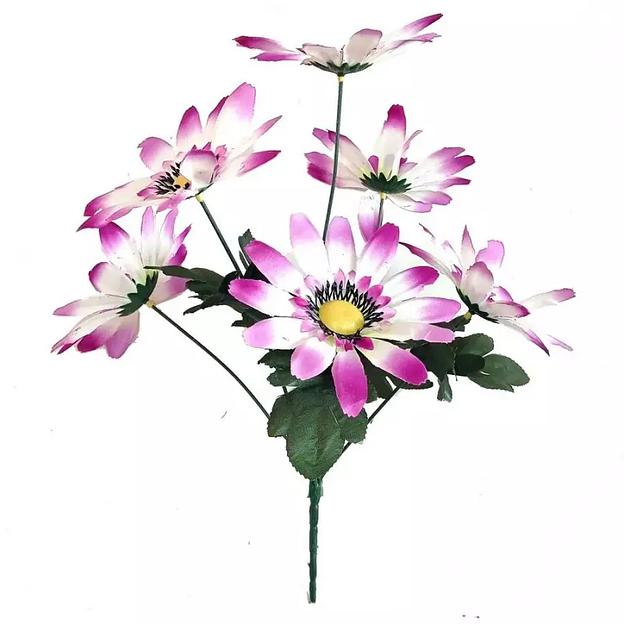 Букет ромашек 6 голов 34см 274-487 фото 3