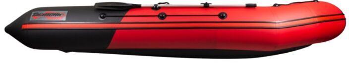 Лодка Таймень NX 4000 НДНД PRO, 4000*1800*495 мм., цвет: красный-черный фото 5