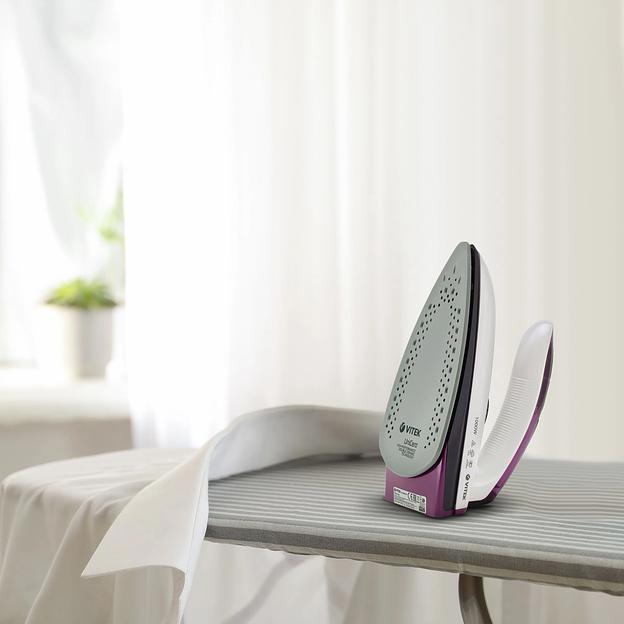 Утюг дорожный Vitek VT-8305 1000Вт белый/фиолетовый фото 7