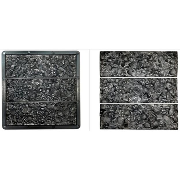Формы для декоративного и облицовочного камня «Ракушка» 250x80x12 (3 элемента) фото 1