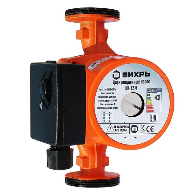 Насос циркуляционный напорный Вихрь ЦН-32-6 90Вт 3000л/час фото 1