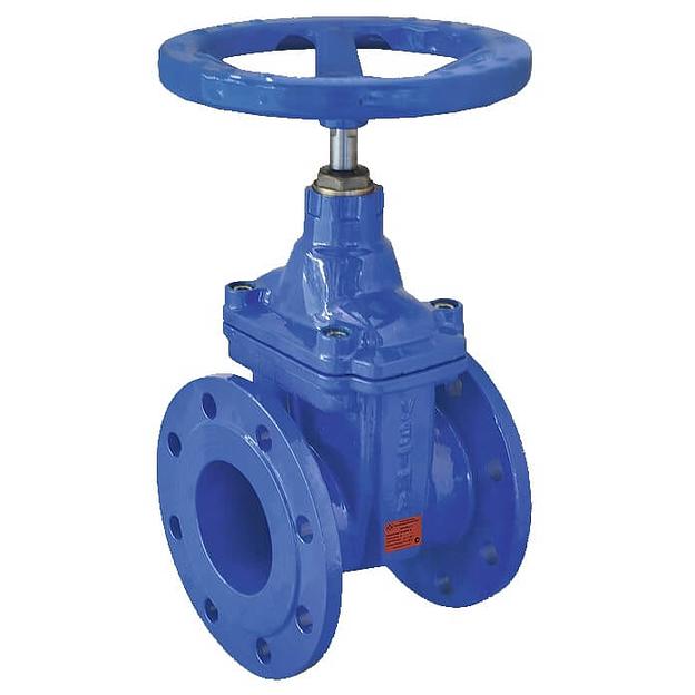 Задвижка 100 ру16 30ч39р чугунная фланцевая с обрезиненным клином УЗТПА фото 1