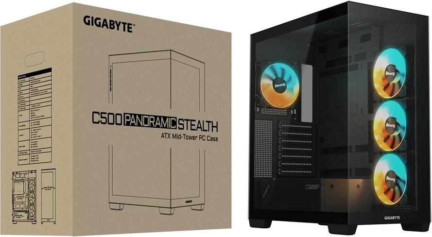 Корпус Gigabyte GB-C500P ST черный без БП ATX 3x120mm 6x140mm 2xUSB3.0 1xUSB3.1 audio bott PSU фото 8