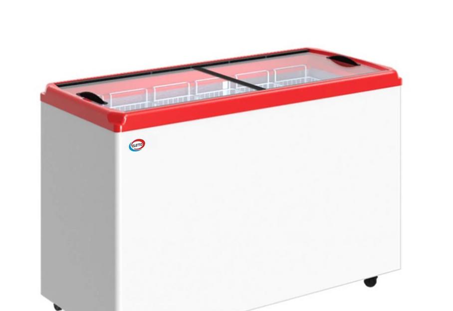 Ларь морозильный Eletto ЛВН 500 П (CF 500 FE), 5 корзин, красный ОПТ фото 1
