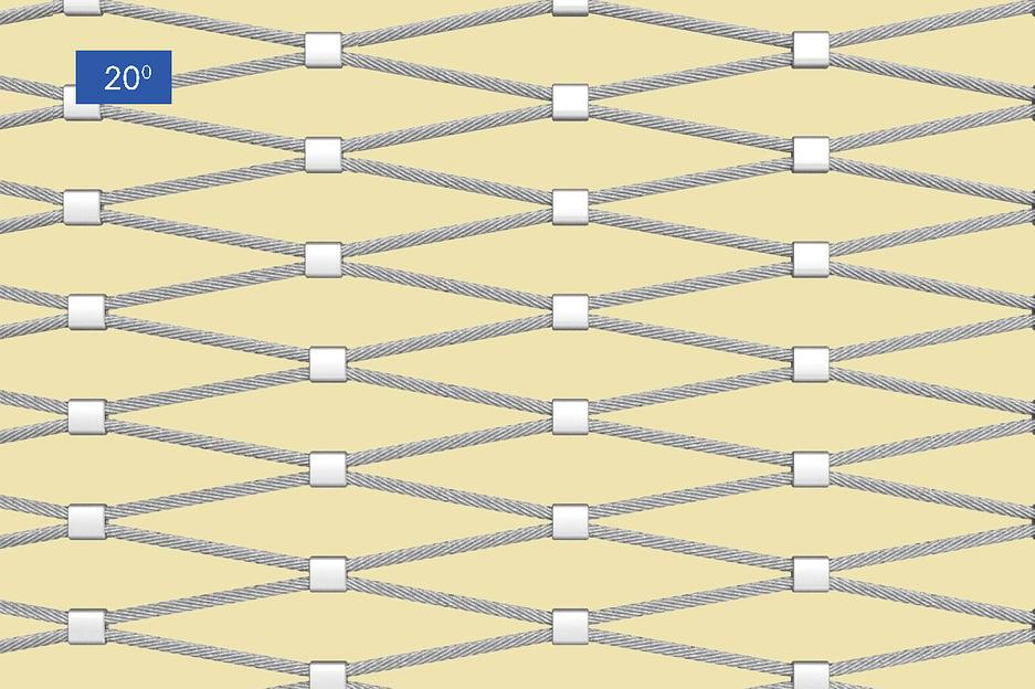 Тросовые сетки Garda «Ромбическая ячейка» из комбинированного металла 5 мм фото 5